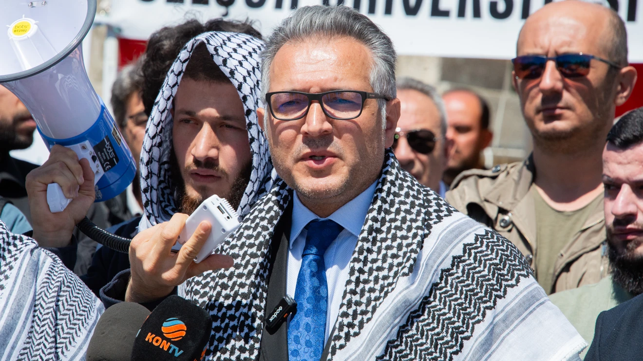 Selçuk Üniversitesindeki Gazze nöbeti sürüyor
